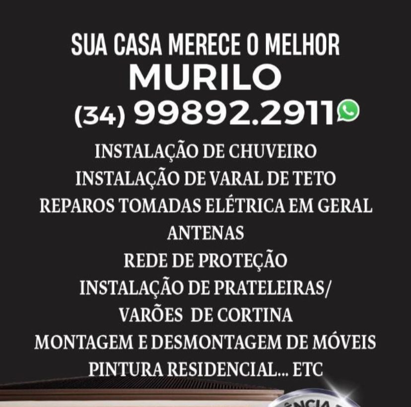 Marido de Aluguel Murilo Rodrigues atendimento 24 horas em Uberlândia
