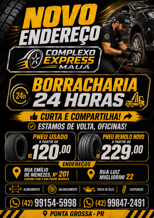 BORRACHARIA 24 HORAS EXPRESS MAUA em Ponta Grossa